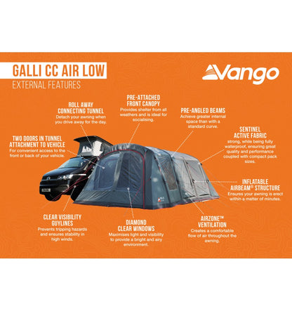  Vango Galli CC Air Low Drive Away Awning