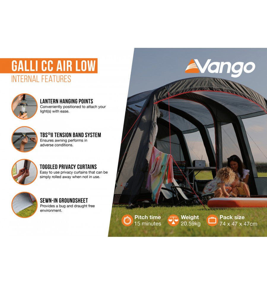  Vango Galli CC Air Low Drive Away Awning