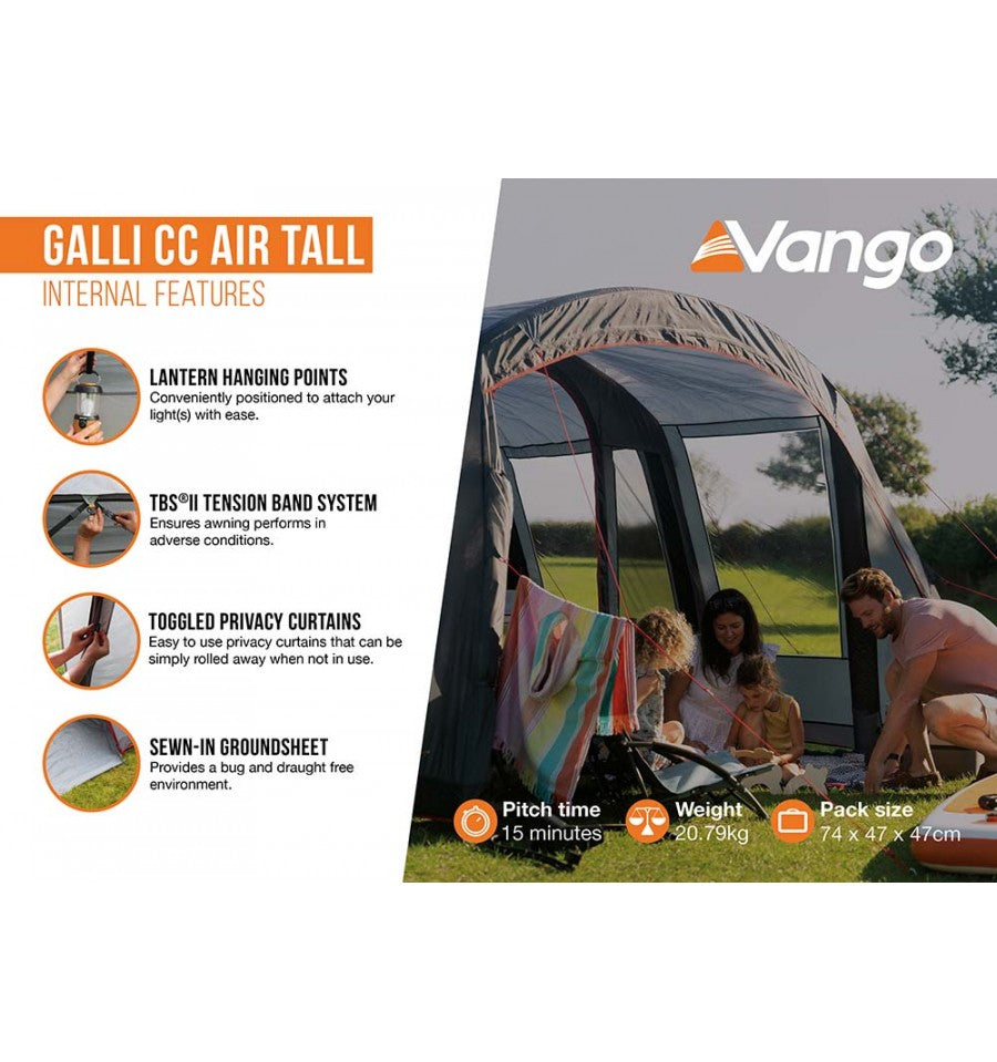  Vango Galli CC Air Tall Drive Away Awning