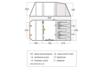  Vango Joro Air 450 Sentinel Eco Dura Package
