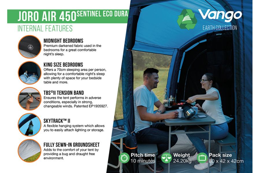  Vango Joro Air 450 Sentinel Eco Dura Package