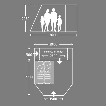 Kampa Action Air Drive Away Awning