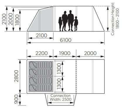  Kampa Touring Air VW Drive Away Awning (LH)