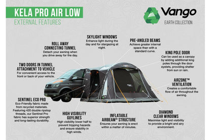  Vango Kela Pro Air Low Drive Away Awning