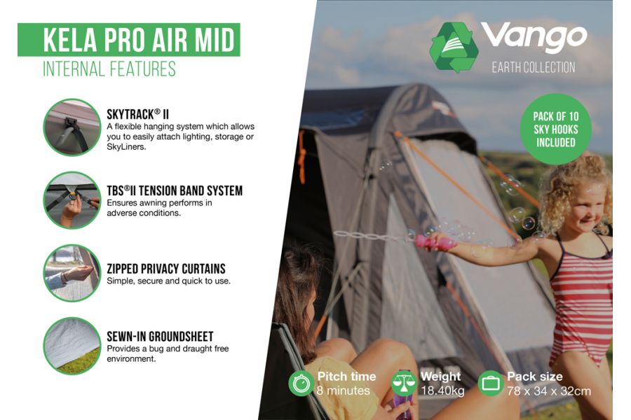  Vango Kela Pro Air Mid Drive Away Awning