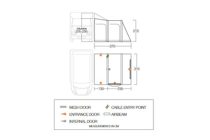  Vango Kela Pro Air Tall Drive Away Awning