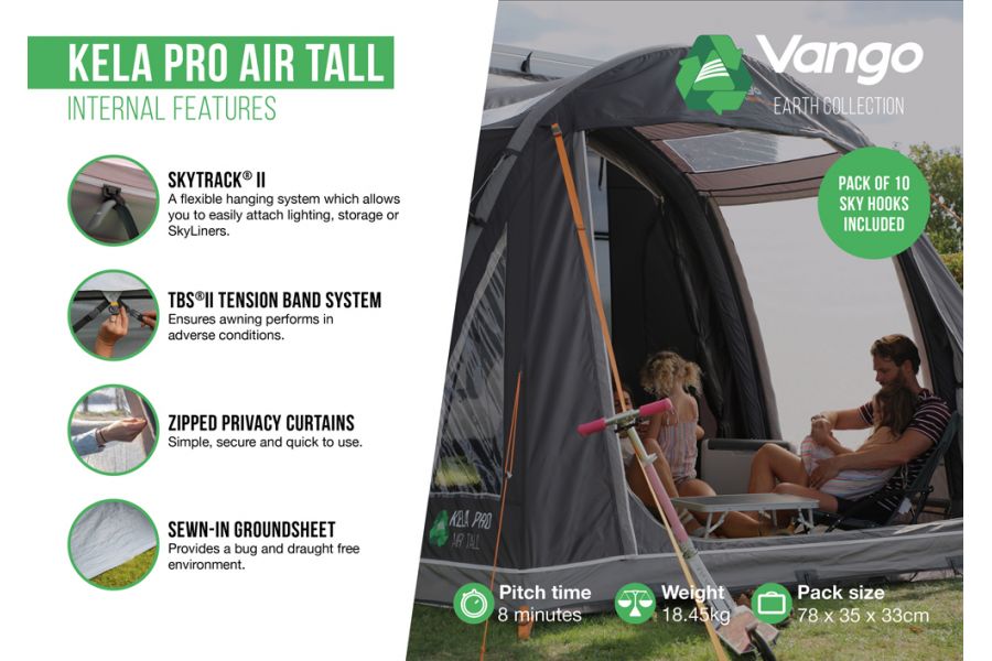  Vango Kela Pro Air Tall Drive Away Awning