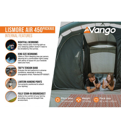  Vango Lismore Air 450 Tent Package