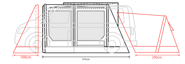  Outdoor Revolution Movelite T3E Low Drive Away Awning