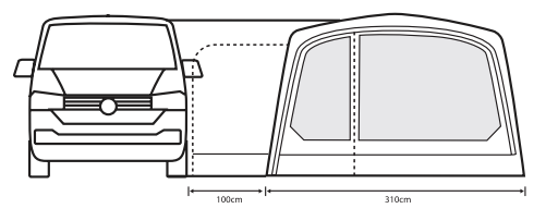  Outdoor Revolution Movelite T3E Low Drive Away Awning