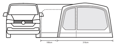  Outdoor Revolution Movelite T3E Low Drive Away Awning
