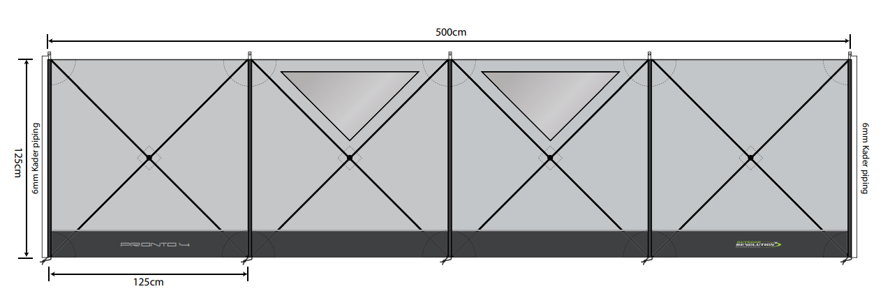  Outdoor Revolution Pronto Compact 4 Windbreak