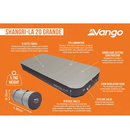  Vango Shangri-La II 20 Grande Self Inflating Mat