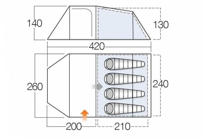  Vango Skye 400 Tent