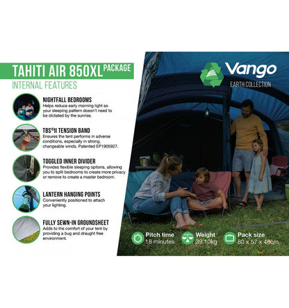  Vango Tahiiti 850XL Airbeam Tent 2023