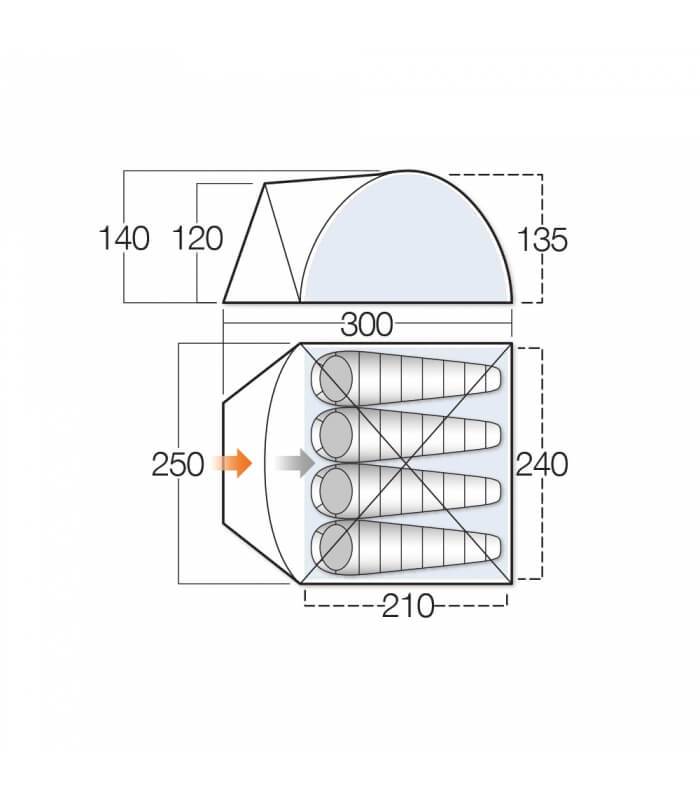  Vango Tay 400 Tent