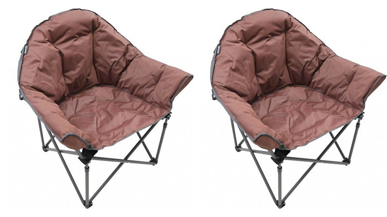  2 X Vango Titan 2 Oversized Chairs (Brick Dusk)