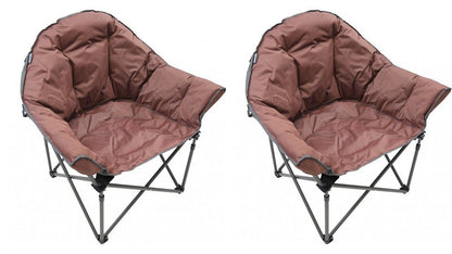  2 X Vango Titan 2 Oversized Chairs (Brick Dusk)