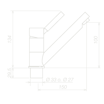  Reich Single Level Mixer Tap Trend E D33 Chrome